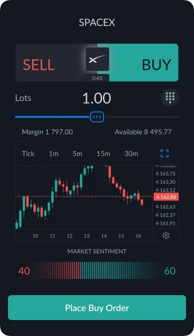 Start trading SpaceX CFDs